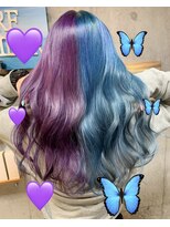 ビーチ(Beach)&nbsp;パープル×ブルーカラースタイル