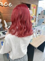 ブレス 小阪店(brace)&nbsp;ピンクカラーで残暑カラー☆☆☆