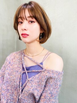 リベルテ(LIBERTE) Liberte銀座 大人可愛い小顔ショートボブ×透明感ベージュ