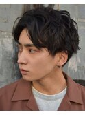 【buZon ブゾン】ナチュラルセンターパート×スパイラルパーマ