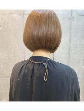 イリー 代官山(ILY) 大人ボブ/旬カラー/アプリコットブラウン/30代40代50代60代