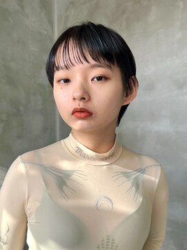 テトヘアー(teto hair) シースルーバングマッシュショート前髪パッツンボブマチルダボブ