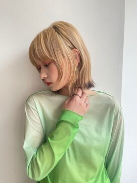 ベター(better) 顔周りにレイヤーをいれた愛されウルフボブ。可愛い印象に変化！