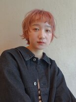 ルル 表参道(lulu.)&nbsp;ボブウルフ ペールピンク ピンクカラー フルバング【Riku】