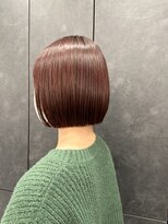 首が綺麗に見えるボブ 縮毛矯正 20代30代40代50代 Viot 櫻井