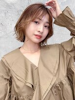 オーブ ヘアー プア 大船店(AUBE HAIR pua) 20代・30代_面長解消ひし形ボブ