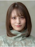 大人かわいいフェイスレイヤーシースルーバング小顔イメチェン