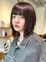 ノイカーム(noi Calm) 顔周りレイヤーカットくびれヘアミルクティーベージュカラー