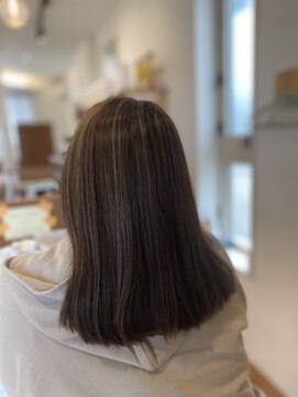 ケイズプラスカラン(HAIR AND MAKEUP K's PLUS calin) 【倉敷　沖/ calin】すじ感ハイライト