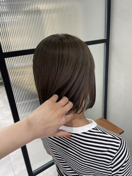 フェリア 松山(Feria) 【Feria松山】切りっぱなしボブ×グレージュ‐相原愛梨‐