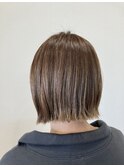 透明感カラー・ショート・髪質改善