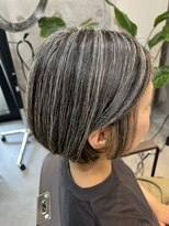 プラスシー(+C)&nbsp;白髪をぼかす地毛にハイライトカラー/薬院地毛にハイライト