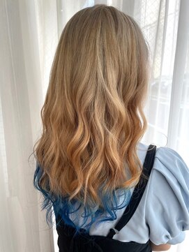 チャオ バイ ミチ(Chao by MICHI) 【ChaoMICHI sachika】ハイトーン　裾カラー