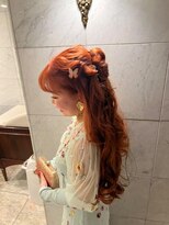 アオ(AO。)&nbsp;結婚式ヘア/ハーフアップ/卒業式ヘア/クラシカルヘアアレンジ