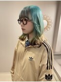ケアブリーチデザインカラー裾カラーエンドカラー顔周りレイヤー