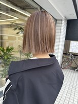 エルヘアメゾン(el. hair maison)&nbsp;ハイライトベージュタッセルボブ韓国ボブ髪質改善
