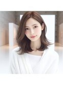 ★美髪イヤリングカラーサイドバング外ハネボブ小顔イメチェン