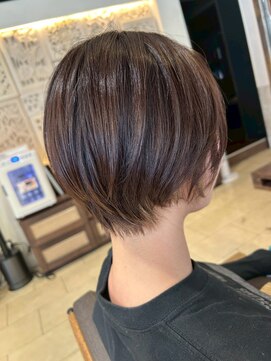 ヘアリゾート粋 ティガ 池袋店(tiga) ショートカット/チョコレートブラウン/艶髪