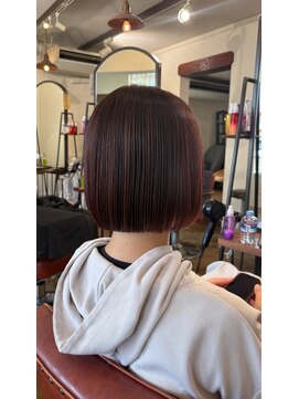ヘアラウンジ アンリオ(hair lounge an rio) チェリーレッド×ボブ