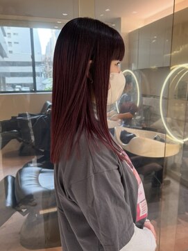 カシスカラー×グラデーション