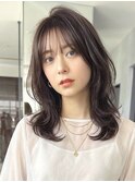 レイヤーカット*くびれヘア*ミディアムロング*髪質改善*顔周り