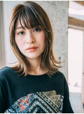 外ハネミディ