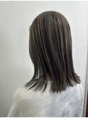 [立体感アップ]ハイライト×外ハネボブ