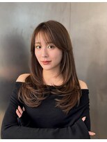 シュルール(chorule)&nbsp;ナチュラルレイヤー+シアーモカベージュ+髪質改善トリートメント