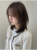 オルチャンヘア/レイヤーカット/ミディアムレイヤー