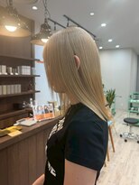 ニュースエン(newseN:) ミルクティーブロンド/ダブルカラー/ケアブリーチ/髪質改善/新潟