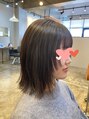 アグ ヘアー リリー 西田辺店(Agu hair Lily)&nbsp;顔周りデザインレイヤーミディアム