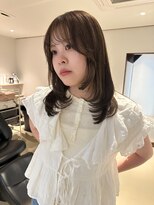 パーク(PARK)&nbsp;ミディアムレイヤー ハッシュカット デザインレイヤーカット