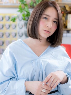 カバーヘア ブリス 川口(COVER HAIR bliss) *bliss川口*好感度大！大人かわいい黒髪前下がりボブディa