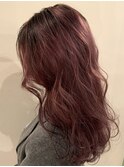 モーヴピンクグラデーション