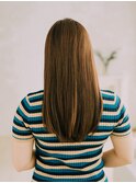 センターパートストレートロング/20代/30代/40代/50代/倉敷駅