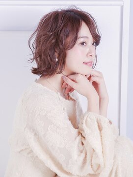 アビント バイ レシッド 武蔵小杉(abinto by rcid) インナーカラー◎ピンクグレージュ×無造作カール