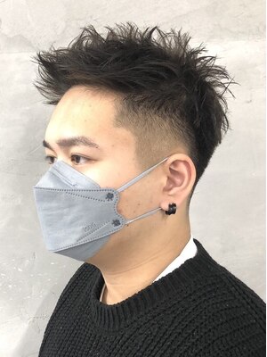 簡単セットな抜け感ヘアに!!男っぽい格好良さを引き出すカットは必見☆【再現性カット￥5000→￥4000】