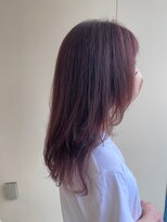 カシェ リタ ヘアー(CACHE'&RITA HAIR)&nbsp;ツヤ感◯ブリーチなし◯チェリーピンク◯ロングレイヤー