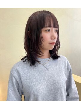 スニュウ(snuw) 【snuw mina】レイヤーカット/ワインレッド