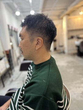 ソイクフ 高田馬場店(SOY-KUFU) MEN'S HAIRアッシュブラックベリーショート