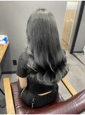 #黒髪#ロングヘア#暗髪#ダークグレー#巻き髪