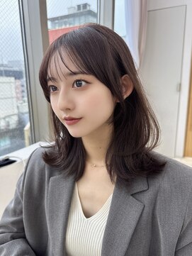 アフロートリノ(AFLOAT Leino) 大人ミディアムレイヤー くびれヘア ワンカール 銀座美容室#