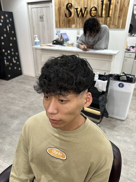 スウェル 船橋店(Swell) ウルフ/アッシュブラック/カルマパーマ/ベリーショート/船橋1