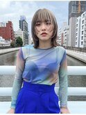 顔まわりレイヤー　ポイントブリーチ