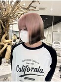 ルーツカラー+ボブカット
