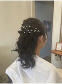 ハーフアップ