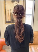お呼ばれロングアレンジ .*。