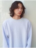 ベリーショートダークアッシュニュアンスパーマ韓国マッシュ