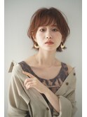 マッシュショート/マッシュウルフ/オレンジブラウンカラー