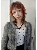 オレンジベージュデザインカラーポイントカラー